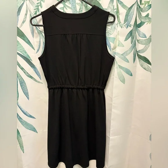 Maurices Black and White Sheath Midi Dress V-neck Sleeveless - Picture 4 of 4